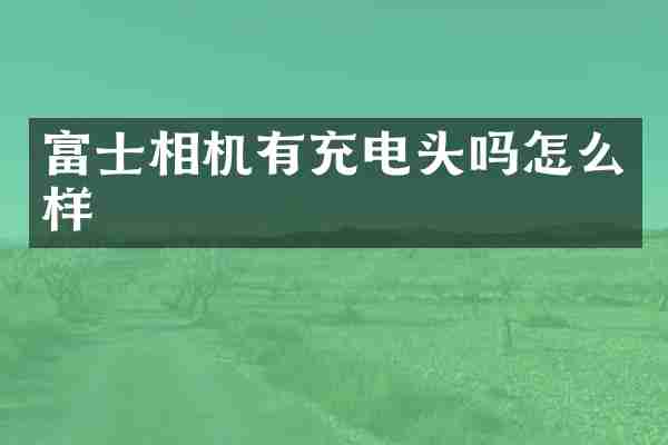 富士相机有充电头吗怎么样