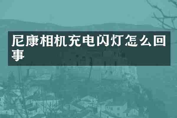 尼康相机充电闪灯怎么回事