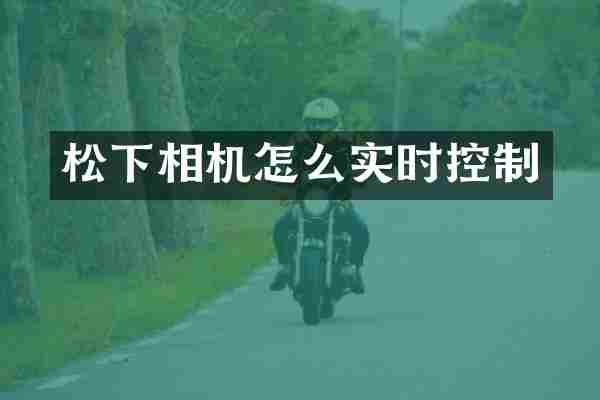 松下相机怎么实时控制