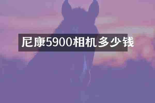 尼康5900相机多少钱