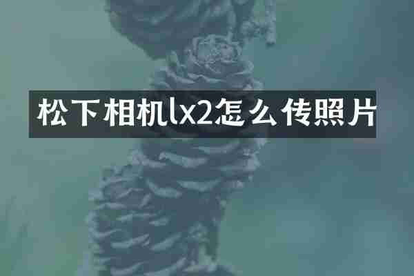 相机lx2怎么传照片