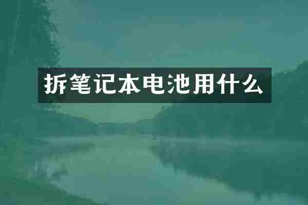 拆笔记本电池用什么