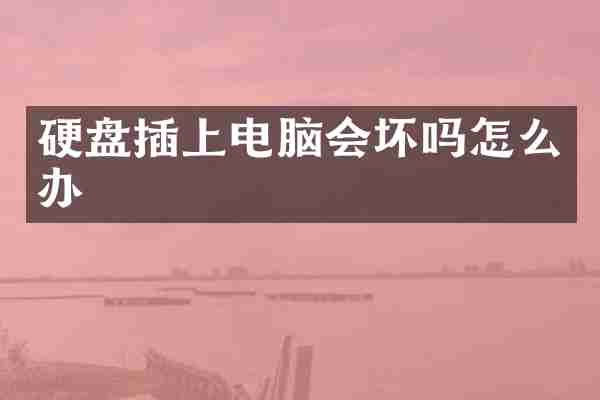 硬盘插上电脑会坏吗怎么办