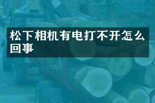 松下相机有电打不开怎么回事