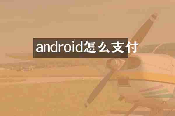 android怎么支付