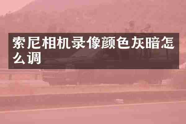 相机录像颜色灰暗怎么调