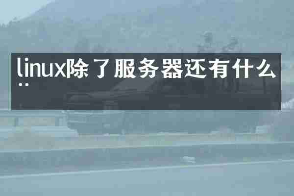 linux除了服务器还有什么用