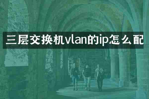 三层交换机vlan的ip怎么配