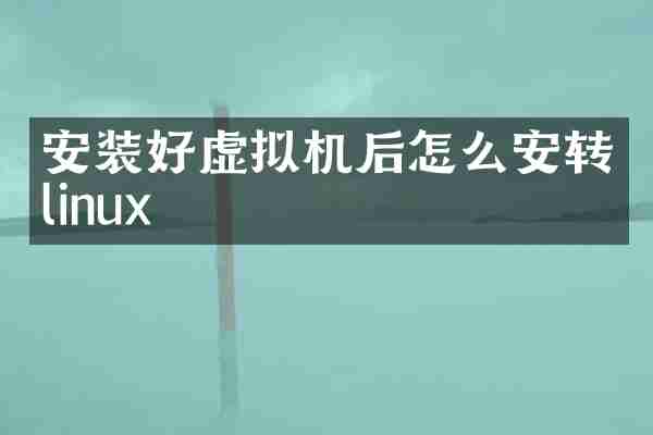 安装好虚拟机后怎么安转linux