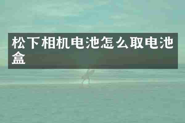 松下相机电池怎么取电池盒