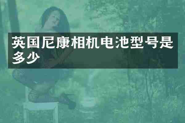 英国尼康相机电池型号是多少