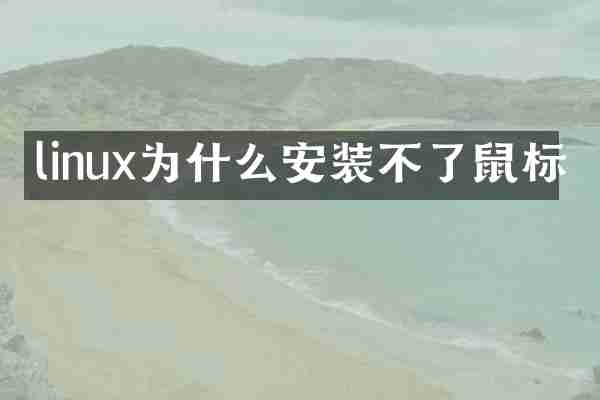 linux为什么安装不了鼠标