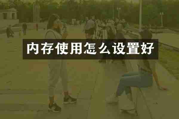 内存使用怎么设置好