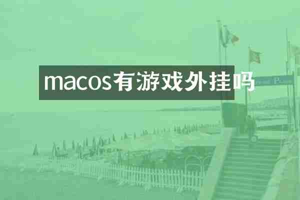 macos有游戏外挂吗