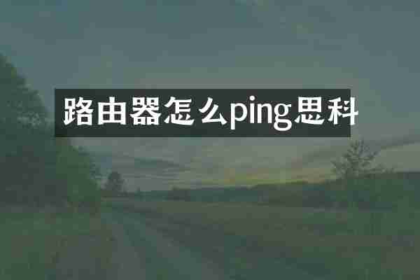 路由器怎么ping思科