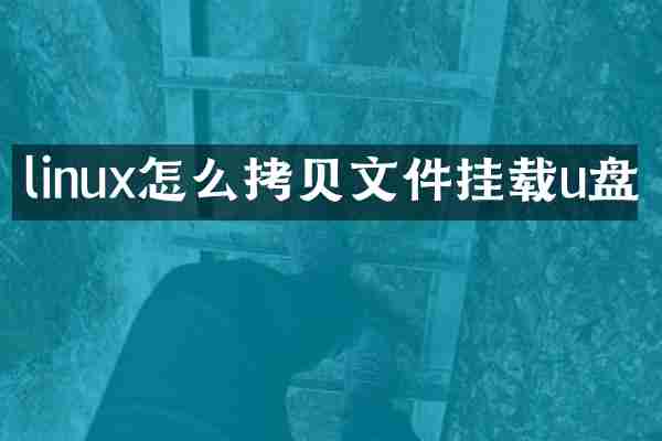linux怎么拷贝文件挂载u盘