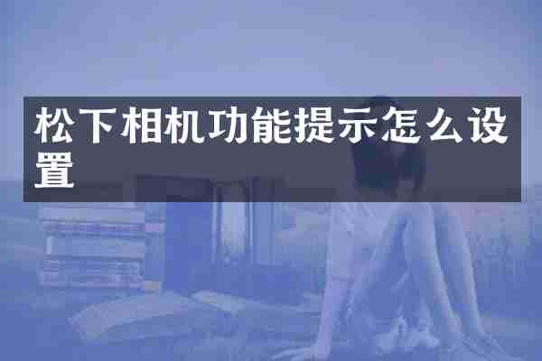 相机功能提示怎么设置