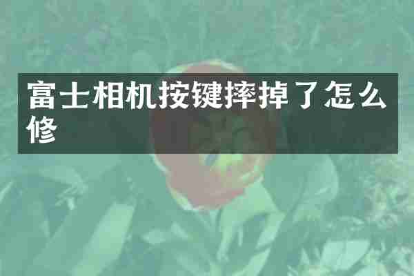 富士相机按键摔掉了怎么修