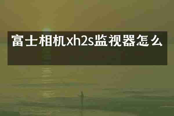 富士相机xh2s监视器怎么关
