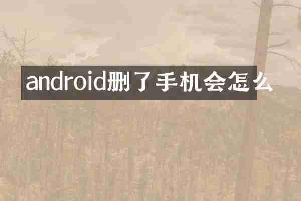 android删了手机会怎么