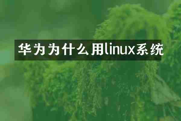 华为为什么用linux系统