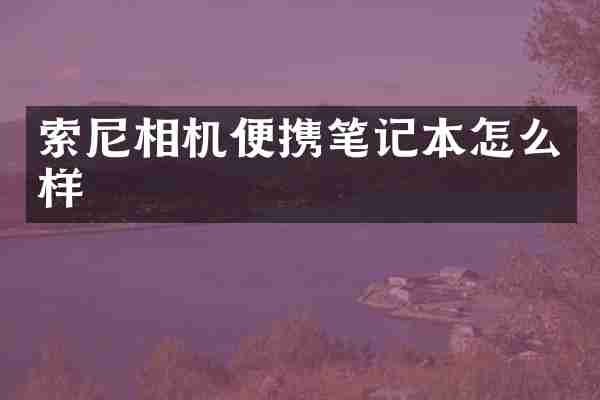 相机便携笔记本怎么样