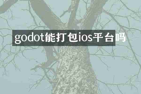 godot能打包ios平台吗