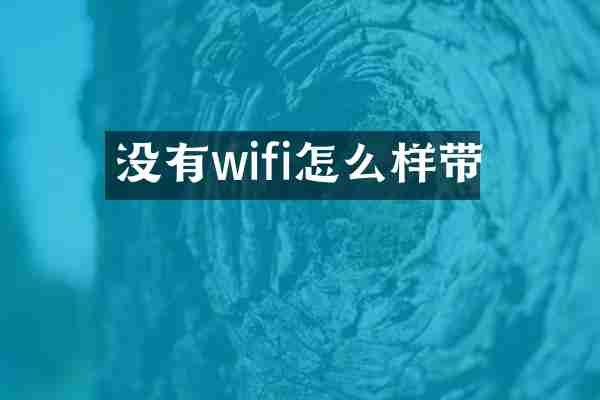 没有wifi怎么样带
