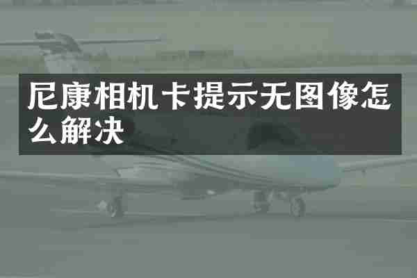 尼康相机卡提示无图像怎么解决