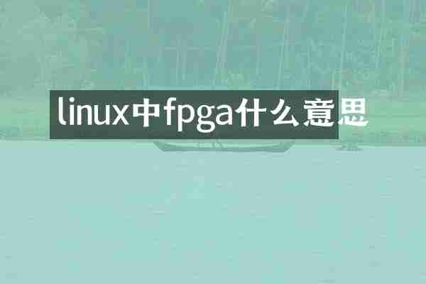 linux中fpga什么意思