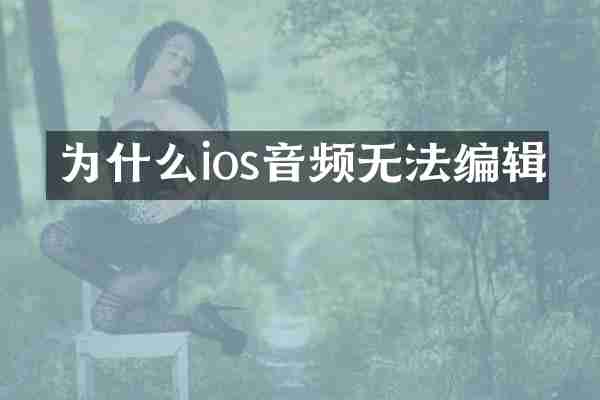 为什么ios音频无法编辑