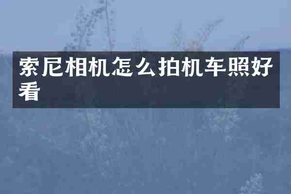 相机怎么拍机车照好看