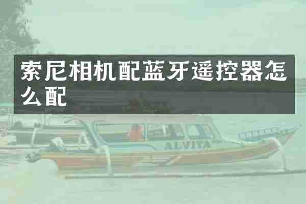 相机配蓝牙遥控器怎么配
