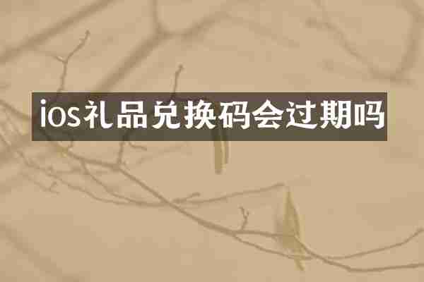 ios礼品兑换码会过期吗