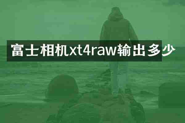 富士相机xt4raw输出多少