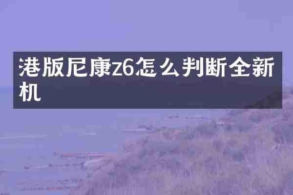 港版尼康z6怎么判断全新相机