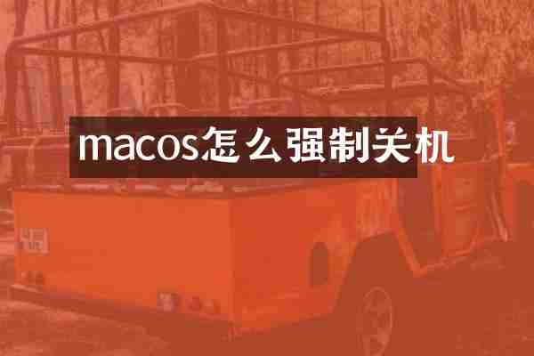 macos怎么强制关机