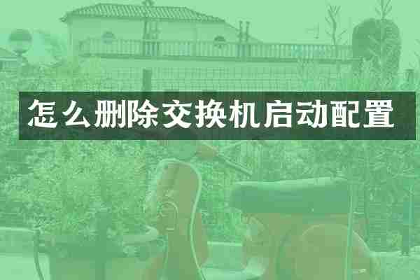 怎么删除交换机启动配置