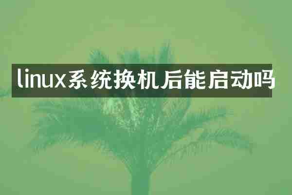 linux系统换机后能启动吗