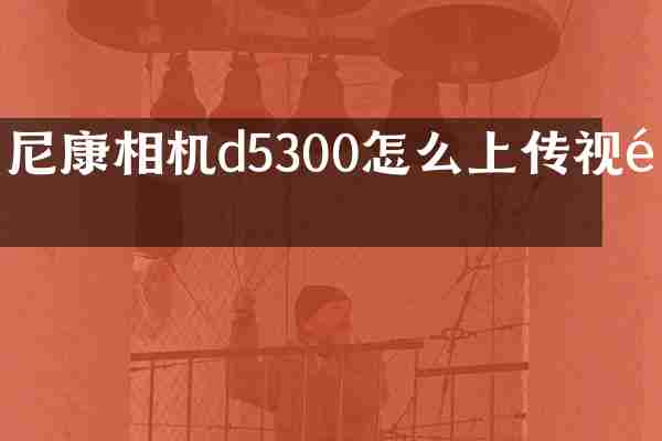 尼康相机d5300怎么上传视频