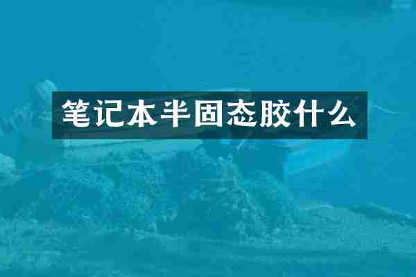 笔记本半固态胶什么