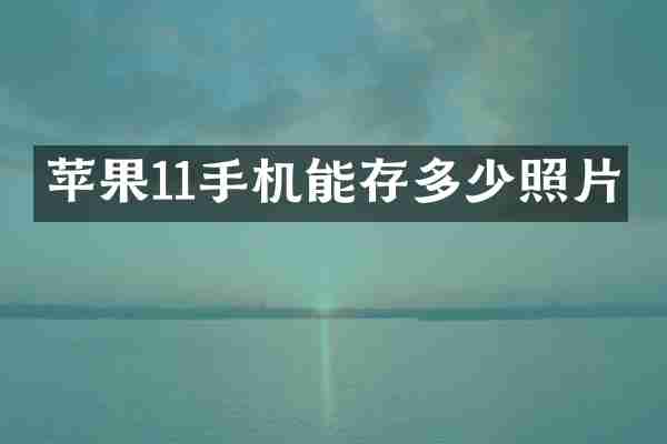 苹果11手机能存多少照片