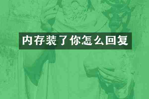 内存装了你怎么回复