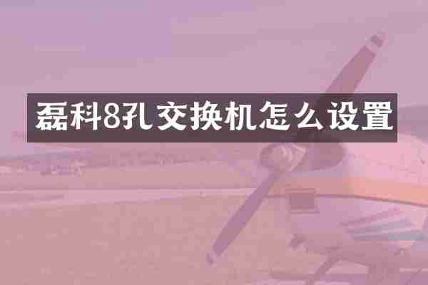 磊科8孔交换机怎么设置