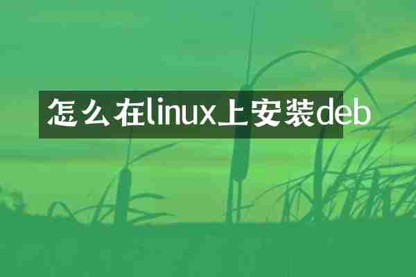 怎么在linux上安装deb