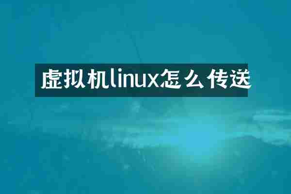 虚拟机linux怎么传送