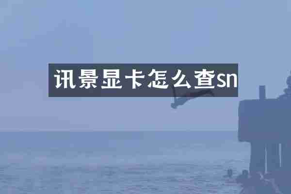 讯景显卡怎么查sn