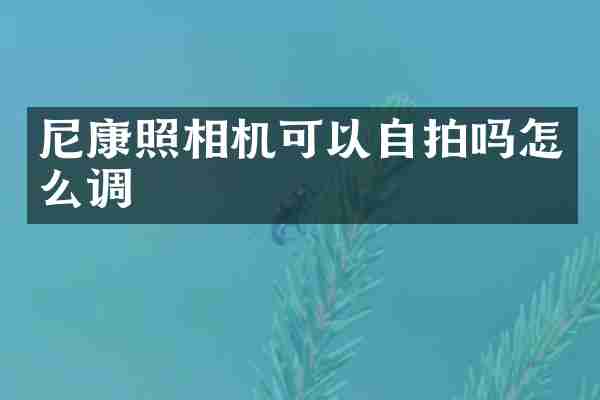 尼康照相机可以吗怎么调