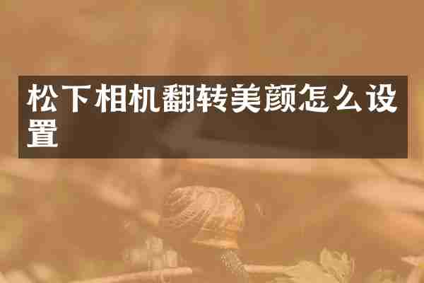 相机翻转美颜怎么设置