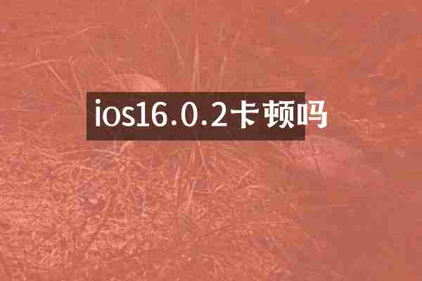 ios16.0.2卡顿吗